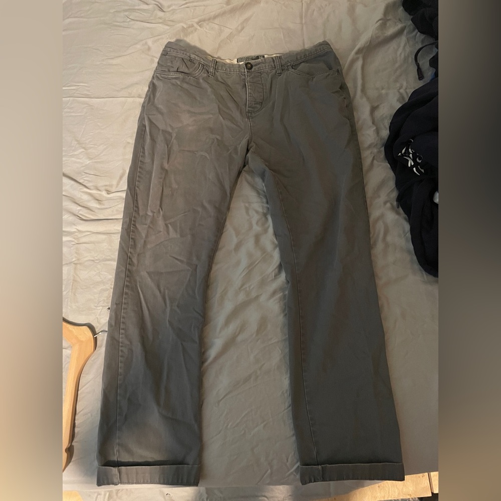 Superdry Xxl Khaki chino docker style pants Japanese cotton Gray
